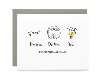 People Who are Smart- letterpress card