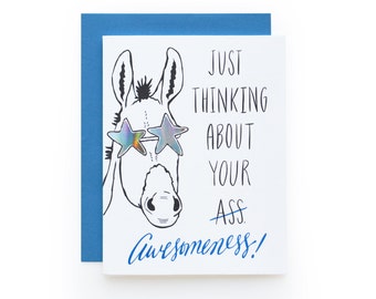 Awesomeness - letterpress card