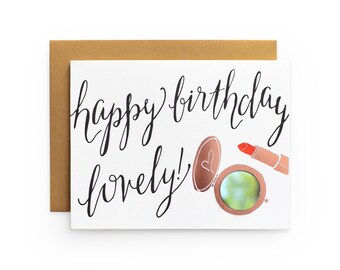 Happy Birthday, Lovely - letterpress card