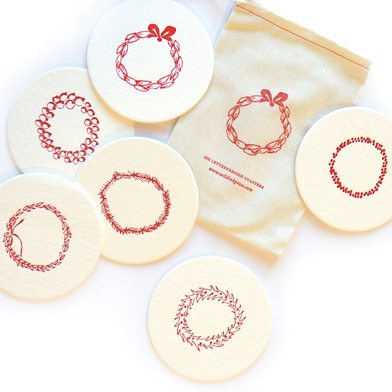 Wild Ink Press Letterpress Coasters