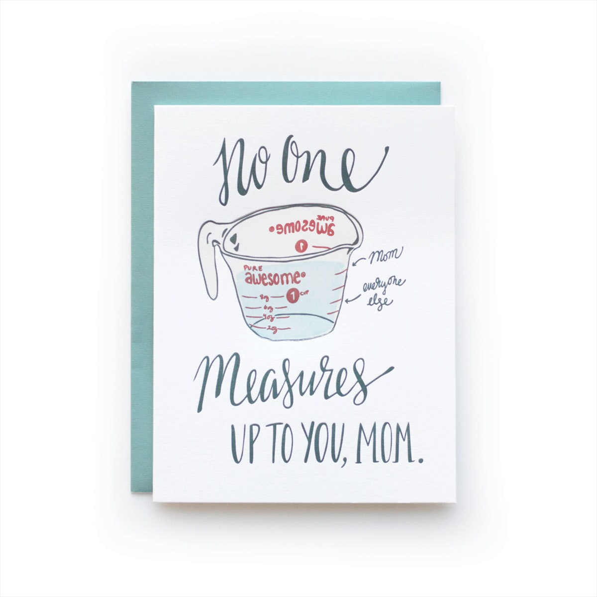 Measure Mom letterpress card