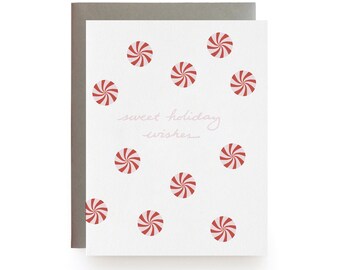 Sweet Holidays - Letterpress Card