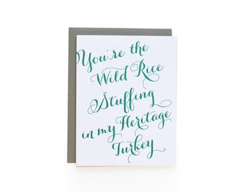 Heritage Turkey - letterpress card