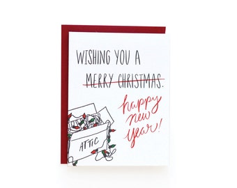 Happy New Year - letterpress card