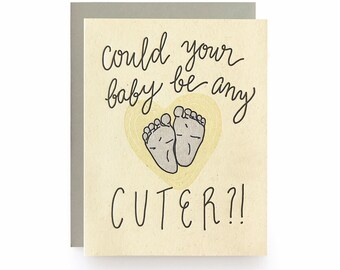 Any Cuter - Letterpress Card