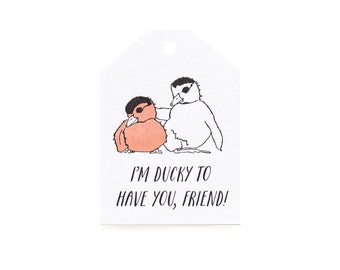 Gift Tag / Valentines - Ducky Friend