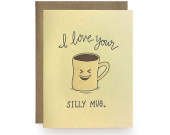 Silly Mug - Letterpress Card