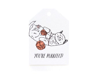 Gift Tag / Valentines - Purrfect