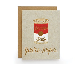 Souper - letterpress card