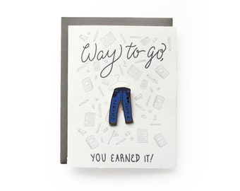 Smarty Pants - letterpress card