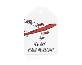 Gift Tag / Valentines - Plane Awesome