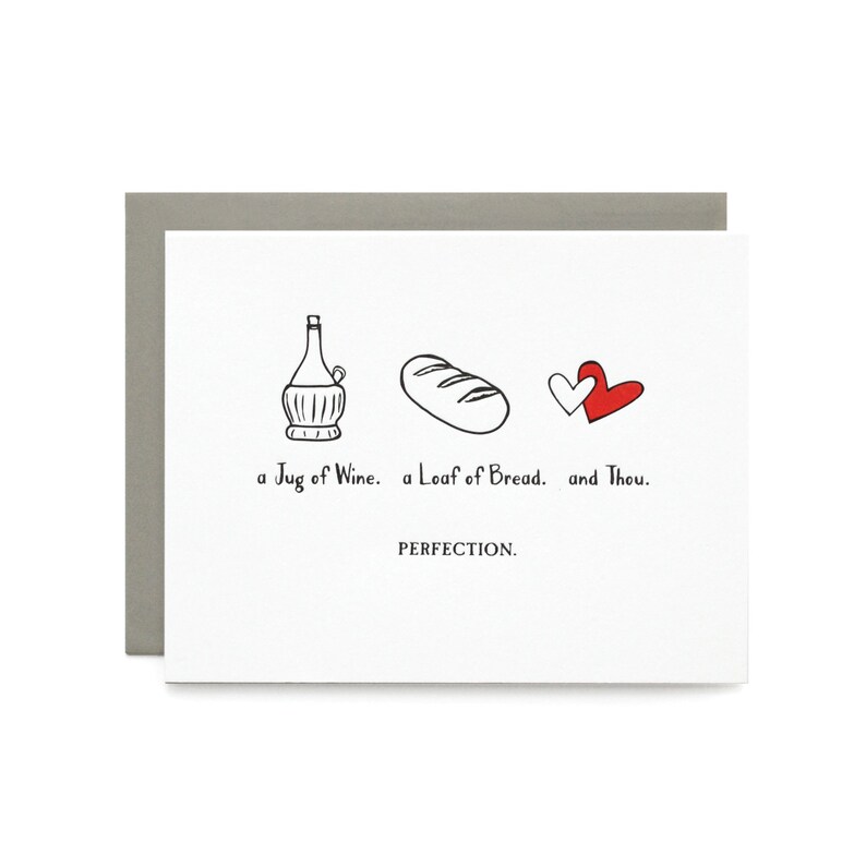 Perfection letterpress card image 1