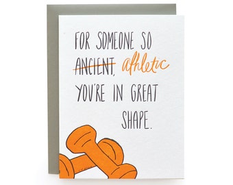 Ancient - letterpress card