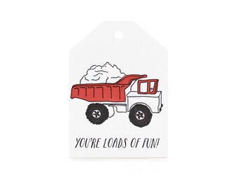 Gift Tag / Valentines - Truck Loads