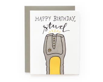 Happy Birthday, Stud - letterpress card