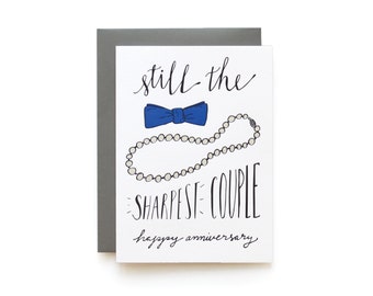 Sharpest Couple - letterpress card