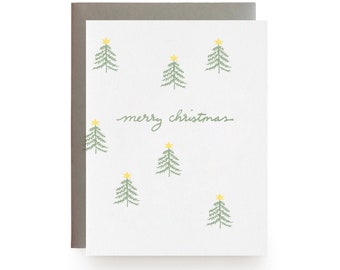 Merry Christmas - Letterpress Card