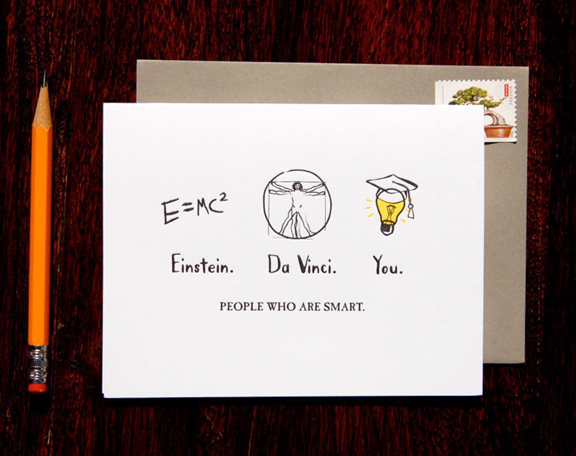 People Who Are Smart- Letterpress Card - Etsy