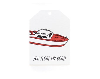 Gift Tag / Valentines - Float Boat