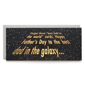 Galaxy Dad- letterpress card