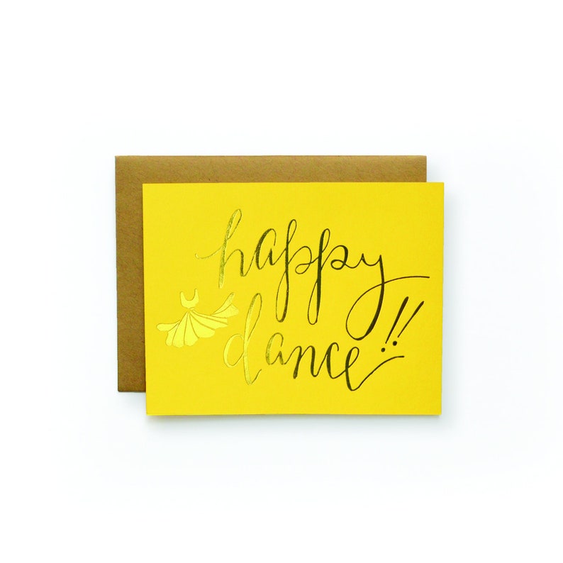 Happy Dance letterpress card image 1