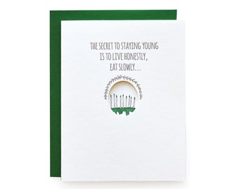 Birthday letterpress card - Lucille Ball