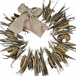 Natural Dehydrated Citrus Wreath