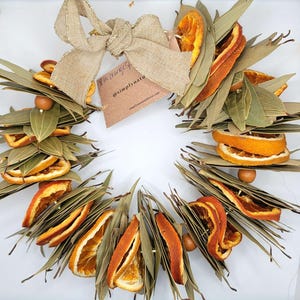 8 Inch Orange Spiced Wreath