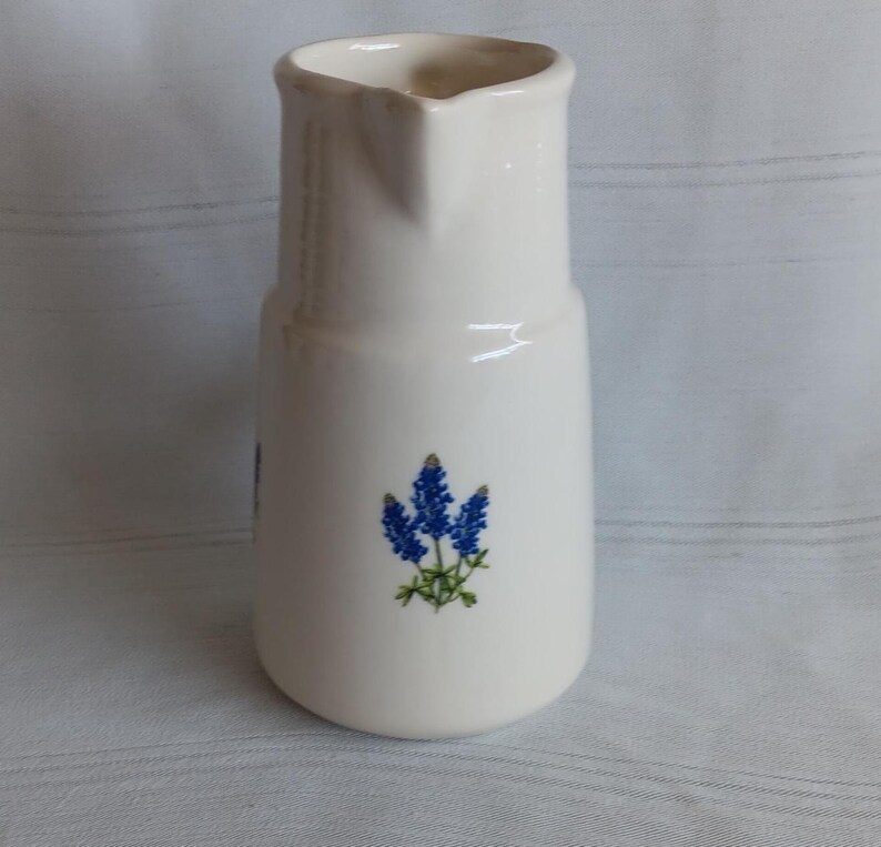 Small Pitcher With Bluebonnets - Etsy