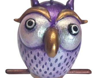 Purple | Owl Ornament | Owl Christmas Ornament | Owl Decor | Christmas Decor | Hawaiian Owl | Fall Thanksgiving Decor | Christmas Tree