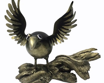 Ravens | Raven Art | Raven Sculpture | Arizona Ravens | Crows | Bird Lover | Black Bird | Raven | Gourd Bird | Gourd Raven | Black Crow