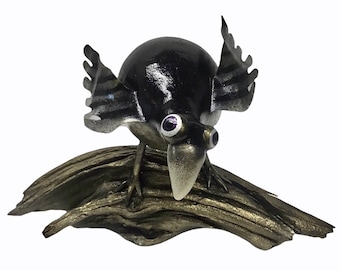 Ravens | Raven Art | Raven Sculpture | Arizona Ravens | Crows | Bird Lover | Black Bird | Raven | Gourd Bird | Gourd Raven | Black Crow