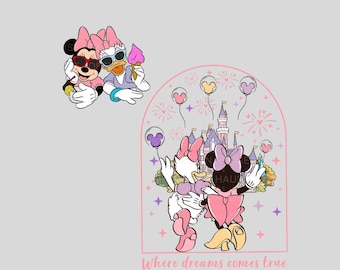 Minnie And Daisy Besties PNG, Daisy Duck And Minnie Mouse PNG, Magical Kingdom Shirt Png, Besties Shirt, Bundle Besties Tee PNG