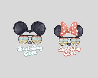 Best Day Ever Png, Best Summer Ever PNG, Oswald Best Day, Magical Castle Png, Magical Vacation Day Png, Minnie Best Day, Sorcerer Mickey