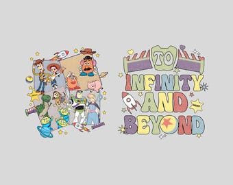 Retro To Infinity And Beyond Png, Toy Story Svg Png, Family Vacation Png, Friend Squad Png, Vacay Mode Png, Magical Kingdom Png, BUNDLE