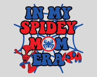 In My Spidey Mom Era Png, In my mom era, Spidey Png, Spidermom Png, Spiderman Png Digital Instant Download, Superhero Png and Svg File, dfx