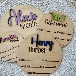 Birth Announcement Sign, Birth Stats Announcement sign, Baby Name Announcement, Birth Stats Photo Prop, Name Sign, Birth Stats Sign