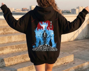 Jin Woo Solo Anime - Bluza z kapturem unisex