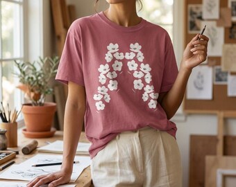 Comfort Colors® Dogwood | Vårblommor Unisex Cottagecore T-shirt
