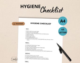 Hygiene Checklist, Personal Tracker, Ordinary Skincare, Hand Cleanliness, Whole Body Kids, Men Mini Skincare, Feminine Beauty Routine