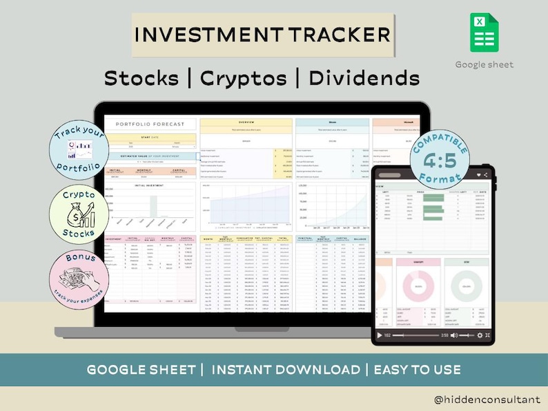 Ultimate Crypto Investment Tracker 2025 — Google Sheets & Excel ...