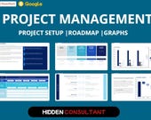 Project Management PowerPoint & Google Slides Template | 30+ Slides | Consultant Toolkit | Project  | KPI Dashboard | Instant Download