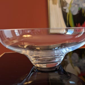 Vintage mid-century Rosenthal Studio-Line glass centerpiece bowl