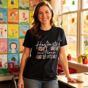 Camiseta "Enseño a muggles", regalo para profesores de Harry Potter