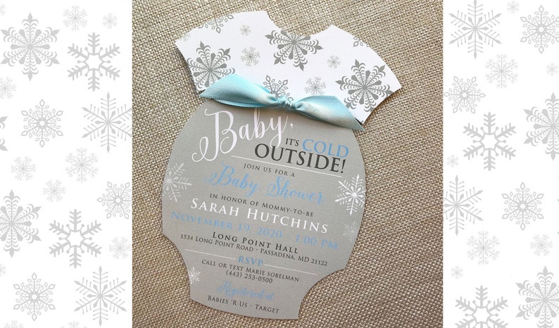 baby it's cold outside invitations
