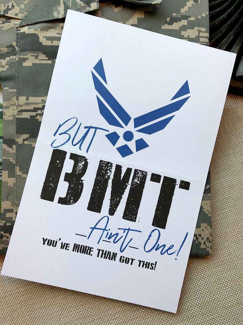 Air Force BMT Beast Week Card Air Force Card Basic Training Card 3# 99 Problems Card Tech School Military Card Proud Air Force Mom