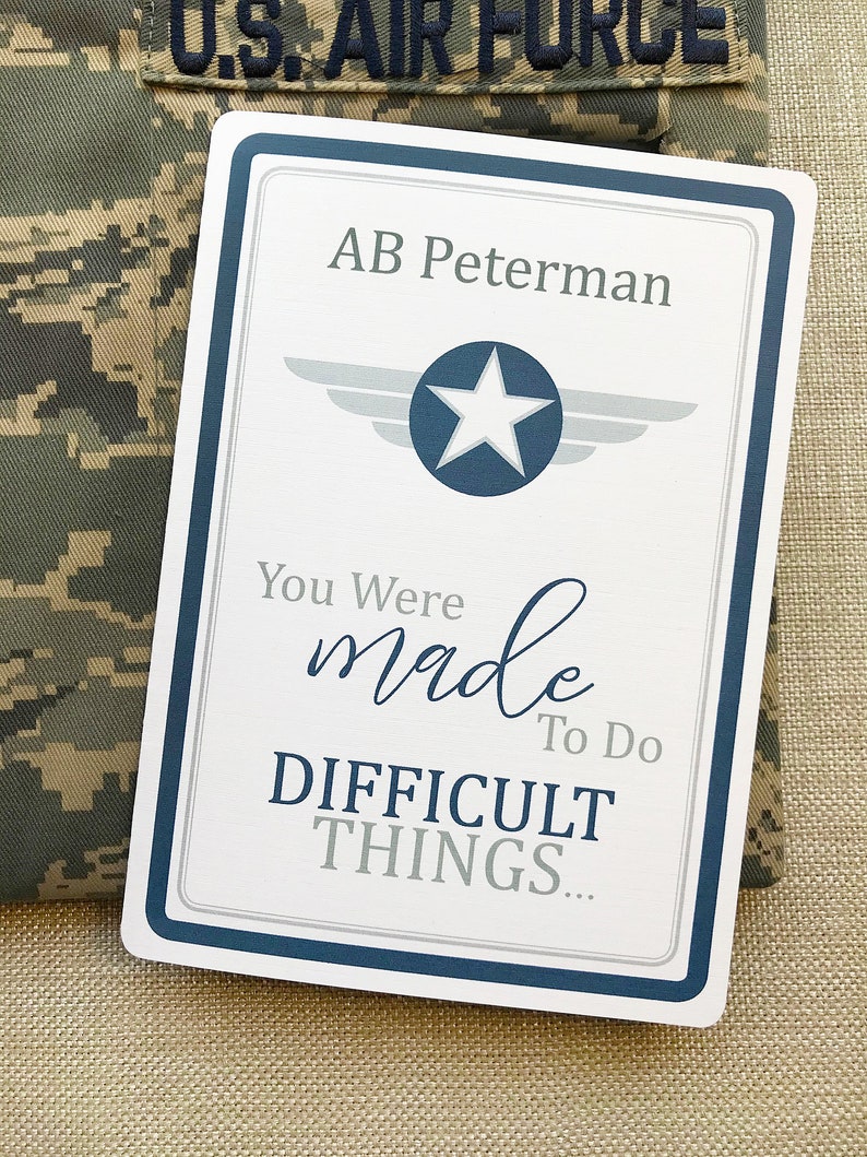 SET of 10 Air Force Card AF Basic Training Card Military | Etsy
