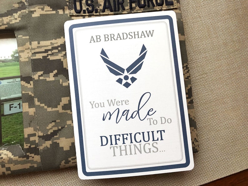 American Airman card Air Force Plane Card Military Card BMT Card Basic Training Card Proud Air Force Mom Card 30# Air Force Card