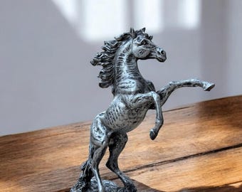 馬の像 立ち上がる馬の像 - ブロンズ種牡馬彫刻 - 乗馬アート装飾
