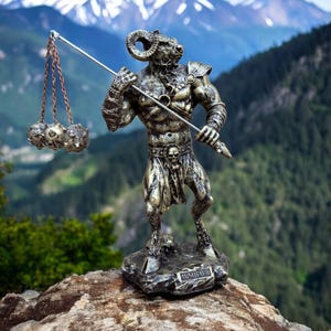 Minotaur Statue - Mythology Figure - Collectible Bull Man Sculpture